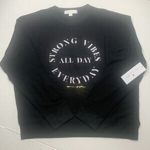 SPIRITUAL‎ GANGSTER Strong Vibes Sweatshirt. Black. Medium